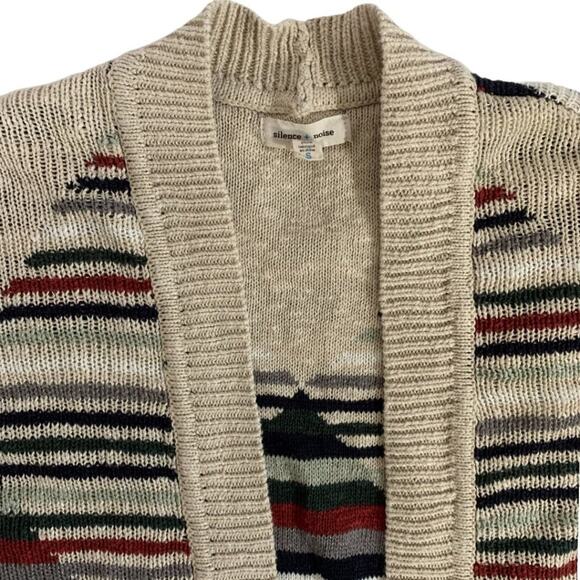 Silence + Noise Argyle Cardigan Sweater - Picture 3 of 3